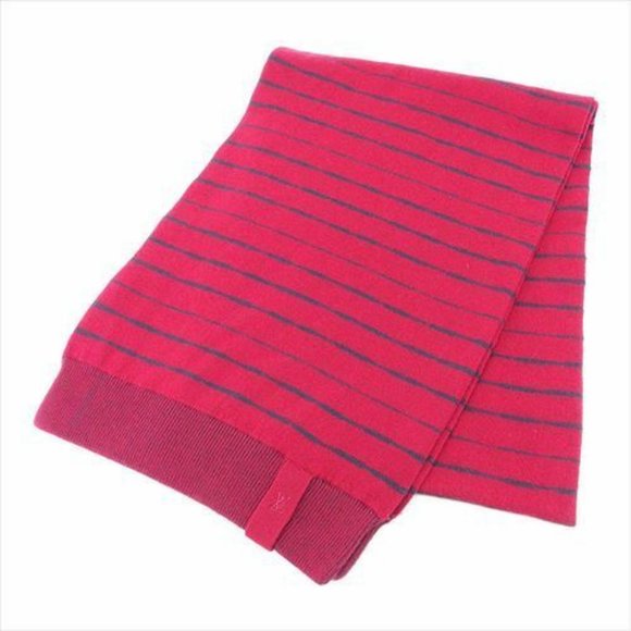Louis Vuitton Scarf Wool cashmere Red Woman unisex Authentic Used - Picture 1 of 6